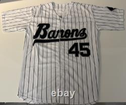 Michael Jordan Signed Birmingham Barons Game Model Baseball Jersey Holo QR COA