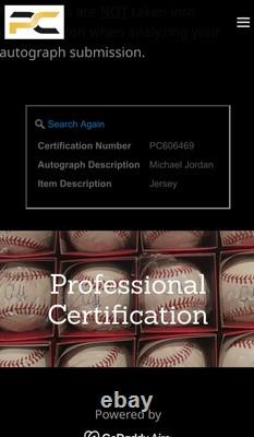 Michael Jordan Signed Birmingham Barons Game Model Baseball Jersey Holo QR COA