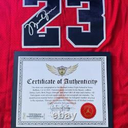 Michael Jordan Signed Bulls Jersey #23 Autographed Red With COA and Hologram