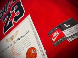 Michael Jordan Signed Chicago BULLS Jersey #23 Autograph Red Auto COA HOLO