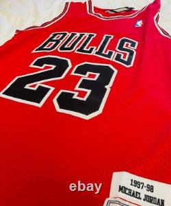 Michael Jordan Signed Chicago BULLS Jersey #23 Autograph Red Auto COA HOLO
