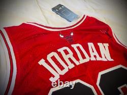 Michael Jordan Signed Chicago BULLS Jersey #23 Autograph Red Auto COA HOLO