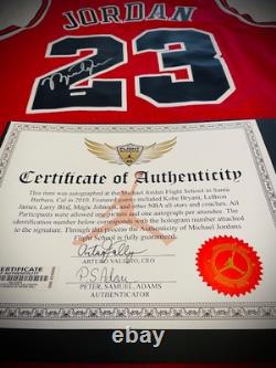 Michael Jordan Signed Chicago BULLS Jersey #23 Autograph Red Auto COA HOLO