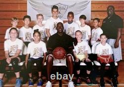 Michael Jordan Signed Chicago Bulls Black Autograph Throwback COA HOLO