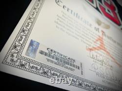 Michael Jordan Signed Chicago Bulls Black Autograph Throwback COA HOLO