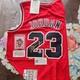 Michael Jordan Signed Chicago Bulls Jersey Basketball Signed Card