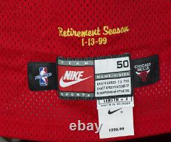 Michael Jordan Signed Chicago Bulls Red 1998-99 Nike Basketball Jersey UDA