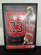 Michael Jordan Signed Framed Chicago Bulls Jersey WithCOA