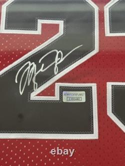 Michael Jordan Signed Framed Chicago Bulls Jersey WithCOA
