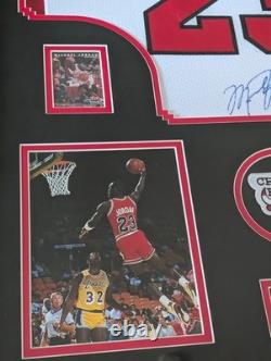 Michael Jordan Signed Framed Jersey Authenticated + COA Chicago Bulls