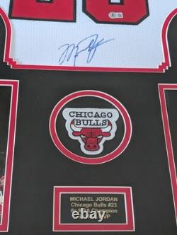 Michael Jordan Signed Framed Jersey Authenticated + COA Chicago Bulls