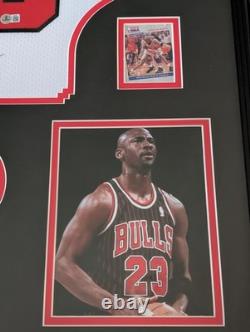 Michael Jordan Signed Framed Jersey Authenticated + COA Chicago Bulls
