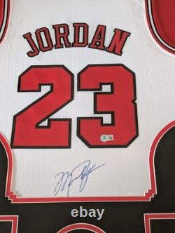 Michael Jordan Signed Framed Jersey Authenticated + COA Chicago Bulls