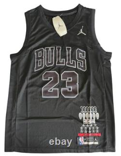 Michael Jordan Signed Jersey NBA FINALS Game #23 Chicago Bulls MJ Black withCOA
