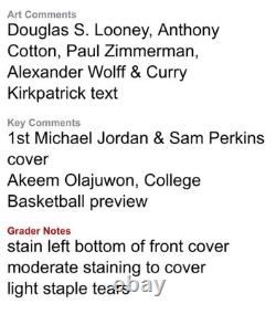 Michael Jordan Sports Illustrated Nov. 28, 1983 1st First Cover CGC 5.5 Sub