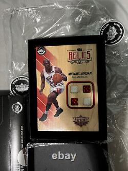 Michael Jordan Supreme Upper Deck Hard Court Quad Relic Basketball 2016 2017