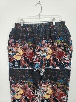 Michael Jordan Team US Sports Club Woven Tapestry Pants Jordan vs Kobe Men's XL