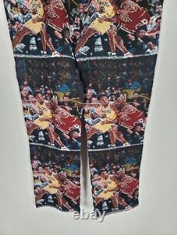 Michael Jordan Team US Sports Club Woven Tapestry Pants Jordan vs Kobe Men's XL