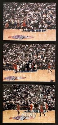 Michael Jordan The Last Shot (3) 5x7 Photo Sequence Chicago Bulls Playoff Win
