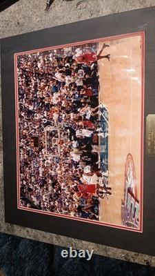 Michael Jordan The Last Shot Framed Photo Chicago Bulls Champs Framed READ