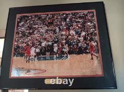 Michael Jordan The Last Shot Framed Photo Chicago Bulls Champs Framed READ