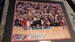 Michael Jordan The Last Shot Framed Photo Chicago Bulls Champs Framed READ
