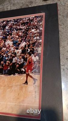 Michael Jordan The Last Shot Framed Photo Chicago Bulls Champs Framed READ