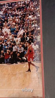 Michael Jordan The Last Shot Framed Photo Chicago Bulls Champs Framed READ
