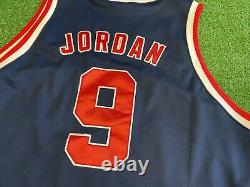 Michael Jordan USA #9 1984 Los Angeles Basketball Jersey Size 3XL Authentic MJ