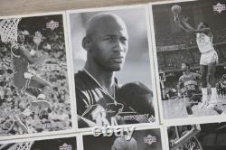 Michael Jordan Upper Deck Black & White Retrospect Postcards Lot of 6 Bulls 4x6