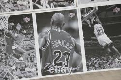 Michael Jordan Upper Deck Black & White Retrospect Postcards Lot of 6 Bulls 4x6