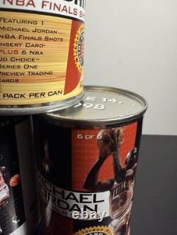 Michael Jordan Upper Deck Finals Shots Tin Can Set 1-6 Sealed NEW with Pack Inside