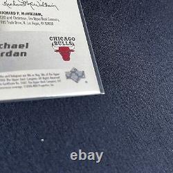 Michael Jordan Upper Deck Trilogy Signature Swatch 2005 Facsimile Autograph