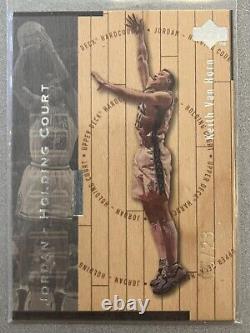 Michael Jordan /Van Horn 1997-98 UD Hardcourt Holding Court SILVER #d 06/23 RARE