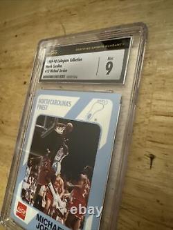 Michael Jordan Vintage Card CSG 9 Mint UNC Coca Cola Collector Tarheel 1989 GIFT