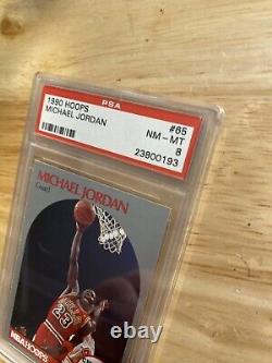 Michael Jordan Vintage PSA 8 LAST DANCE NBA Hoops 1990 Card Collector Chicago