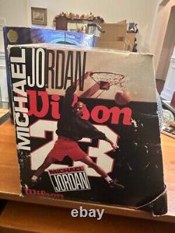 Michael Jordan Vintage Wilson Basketball with original box Chicago Bulls
