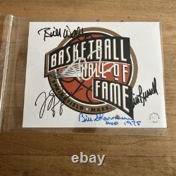 Michael Jordan, Walton, Russell, Others NBA HOF Autographed 8x10 Photo withCOA