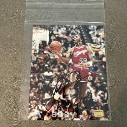 Michael Jordan autographed 8x10 Matte Photo with COA And HOF Inscription Chicago