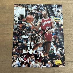 Michael Jordan autographed 8x10 Matte Photo with COA Auto Chicago Bulls GOAT