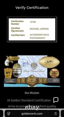 Michael Jordan autographed 8x10 Matte Photo with COA Auto Chicago Bulls GOAT