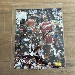 Michael Jordan autographed 8x10 Matte Photo with COA Auto Chicago Bulls GOAT