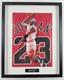 Michael Jordan cotton canvas framed WithCOA Hand Signed +Free shipping worldwide