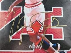 Michael Jordan cotton canvas framed WithCOA Hand Signed +Free shipping worldwide