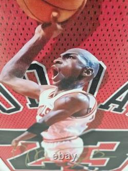 Michael Jordan cotton canvas framed WithCOA Hand Signed +Free shipping worldwide
