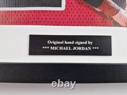 Michael Jordan cotton canvas framed WithCOA Hand Signed +Free shipping worldwide