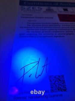 Michael Jordan cotton canvas framed WithCOA Hand Signed +Free shipping worldwide