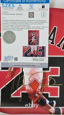 Michael Jordan cotton canvas framed WithCOA Hand Signed +Free shipping worldwide