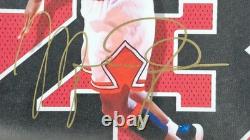 Michael Jordan cotton canvas framed WithCOA Hand Signed +Free shipping worldwide