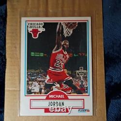Michael Jordan flare 1990 dunk card mint condition blue and red border